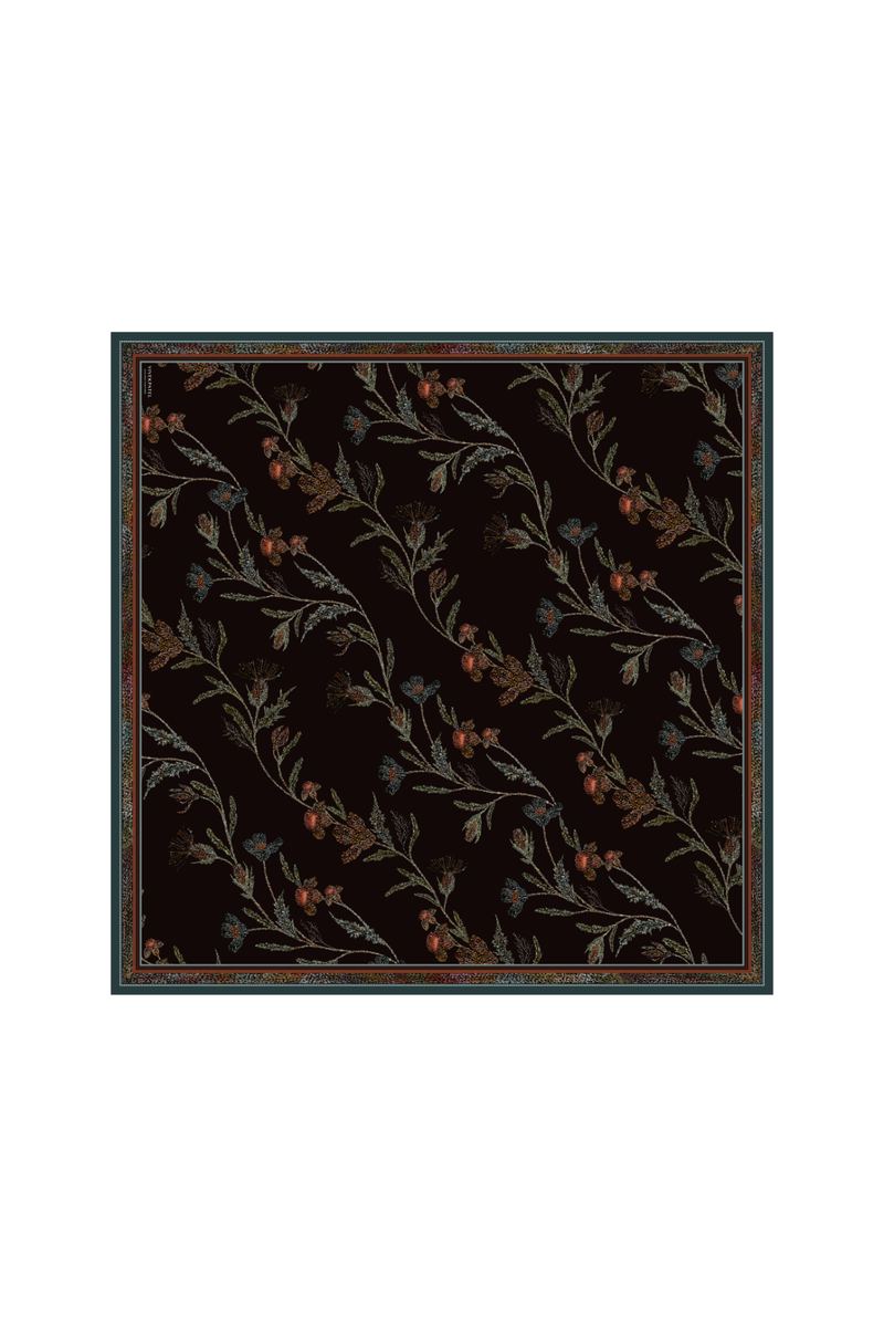 Monet bloom Scarf- Black