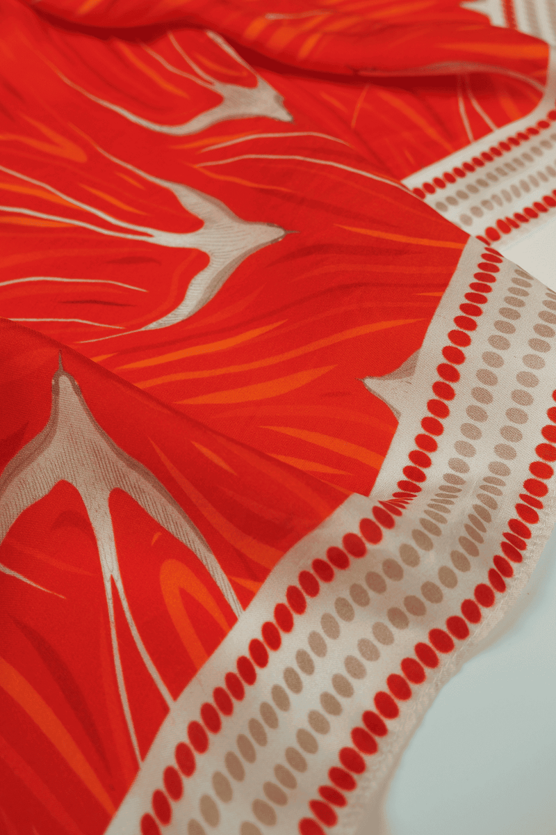 Zephyr Scarf-Vermillion