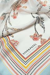 Monet Bloom Scarf- White