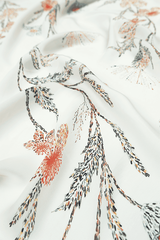 Monet Bloom Scarf- White