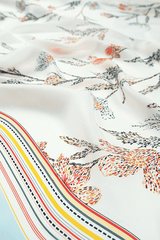 Monet Bloom Scarf- White