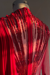Abstract Radial Red